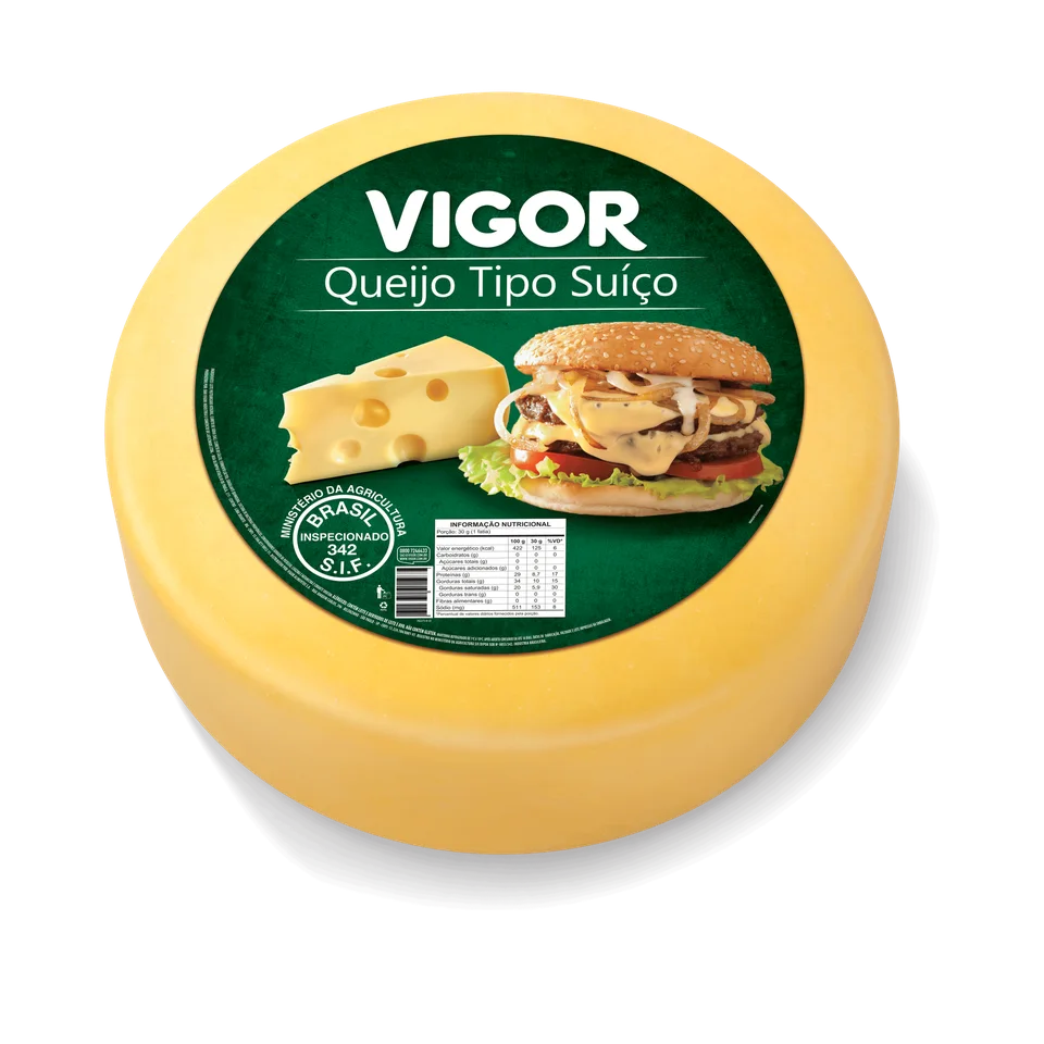Queijo Tipo Suico Forma Vigor 1UN (preço por kg)